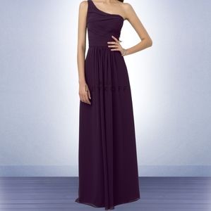 Bill Levkoff Chiffon One Shoulder Bridesmaid Dress